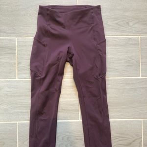 Lululemon high rise size 4 maroon legging